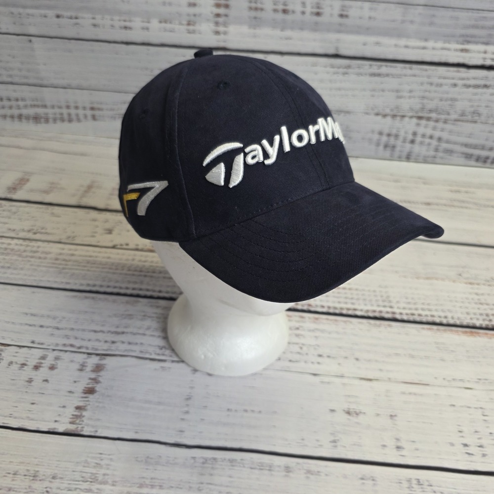 TaylorMade Golfing Golf Hat Cap R7 Burner Navy Blue Adjustable Taylor Made